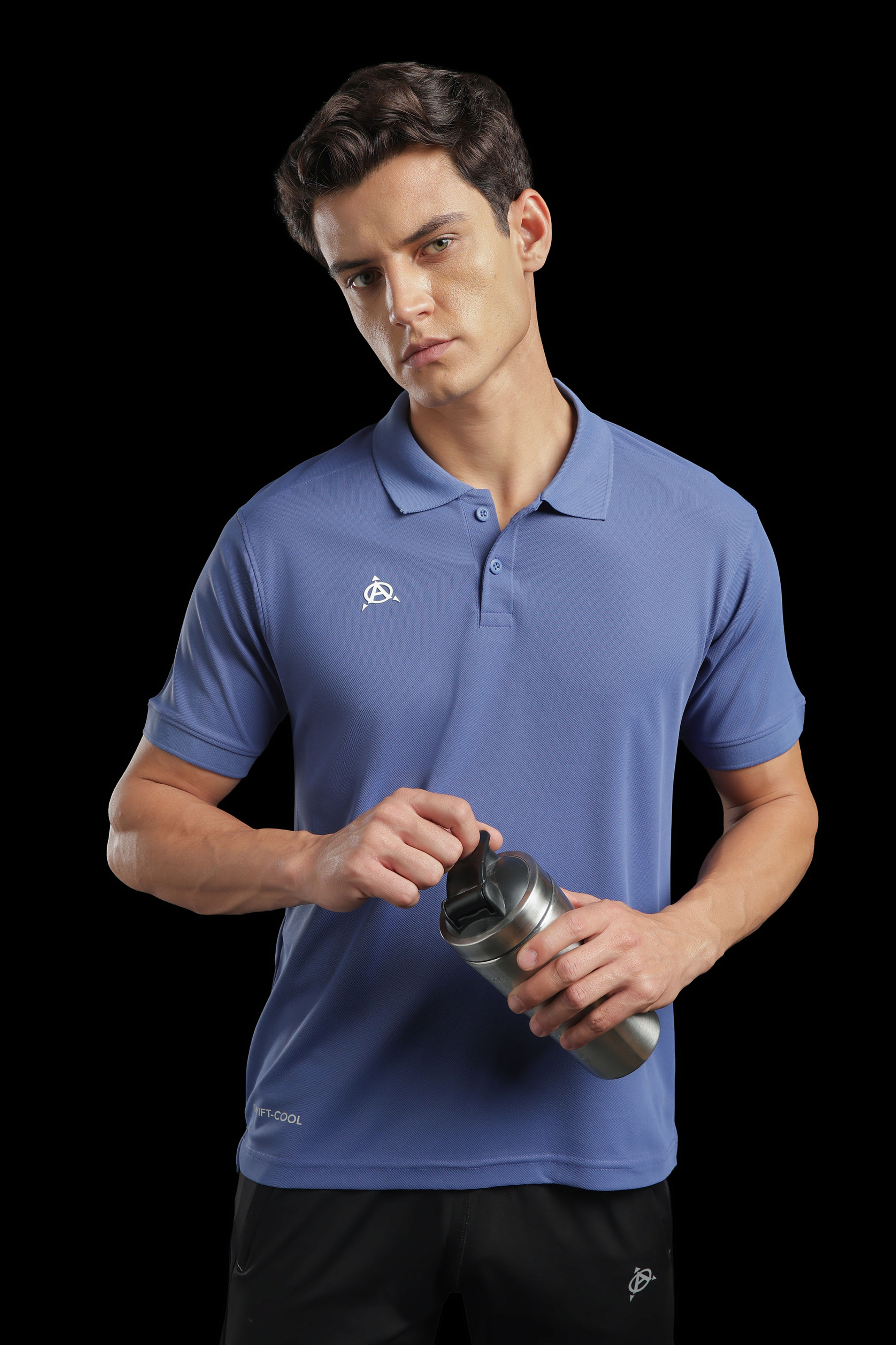 Travelling polo plain World Trace Blue (RI-P9)