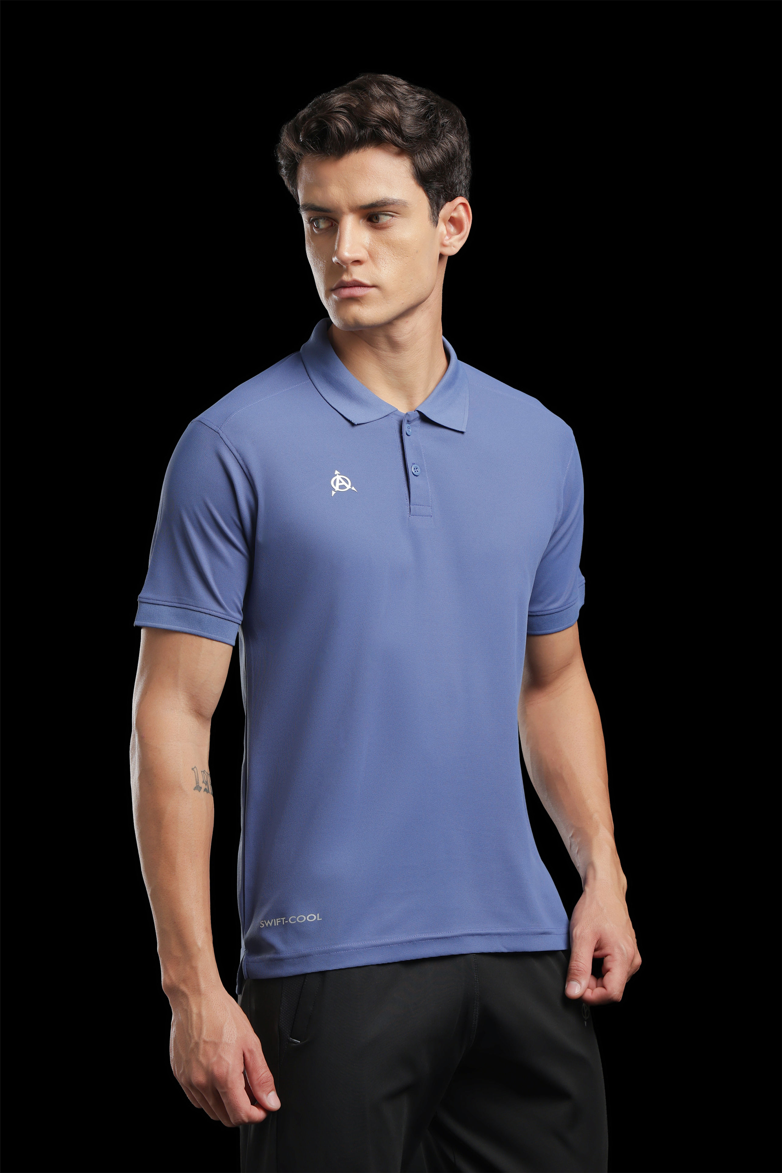 Travelling polo plain World Trace Blue (RI-P9)