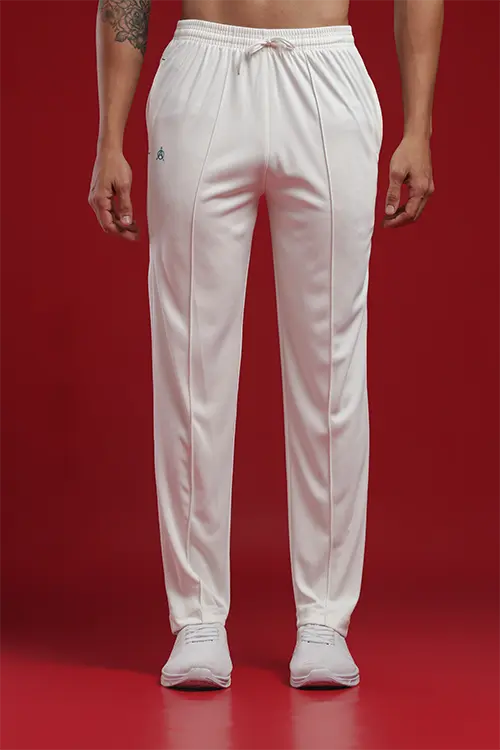 Men cricket white Trousers - CT100