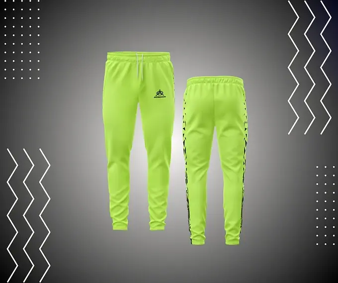 Neon yellow athletic pants