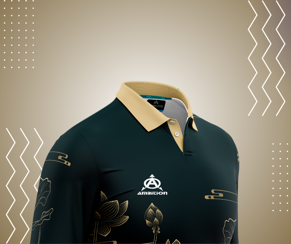 Men's long-sleeve polo shirt, premium cricket set