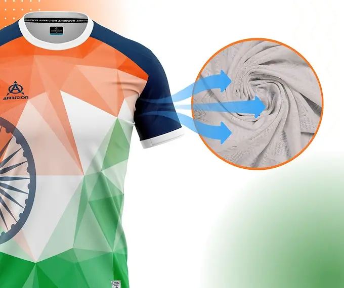 India T-shirt design, breathable fabric