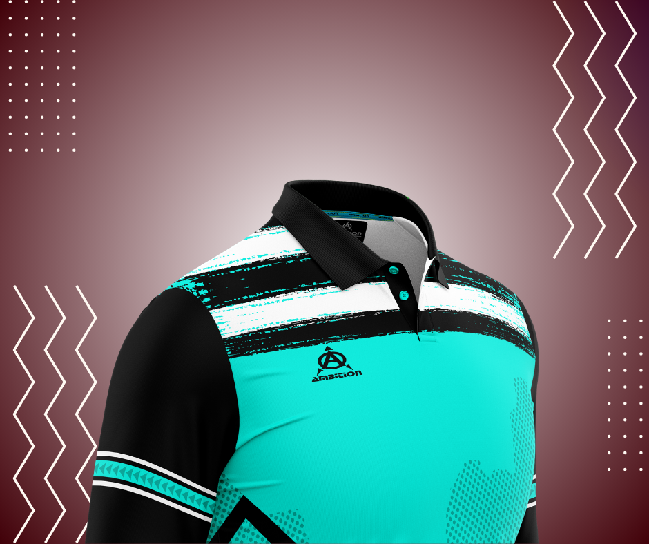 Thumbnail: Stylish teal and black Raglan Cutting Football jersey Set (AFJS#6)