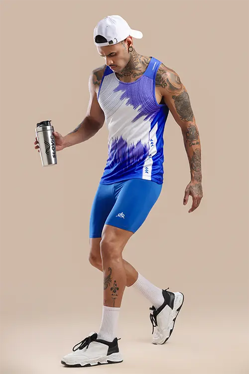 Men Slim Fit Athlete Compression Shorts - EC47