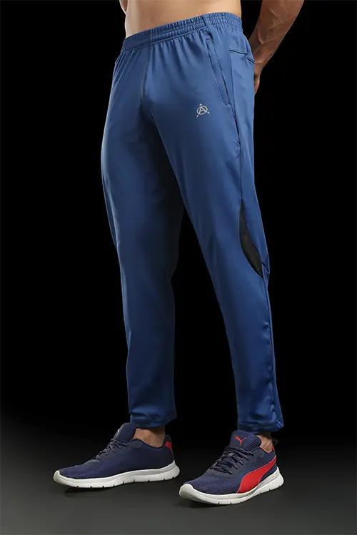 Men Spandex Relaxed Fit Gym 50 Lower Airforce Blue C-T50