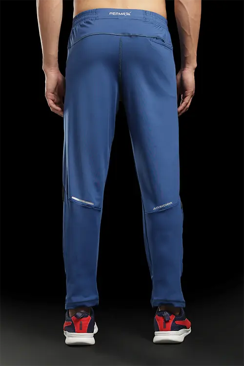 Men Spandex Relaxed Fit Gym 50 Lower Airforce Blue C-T50