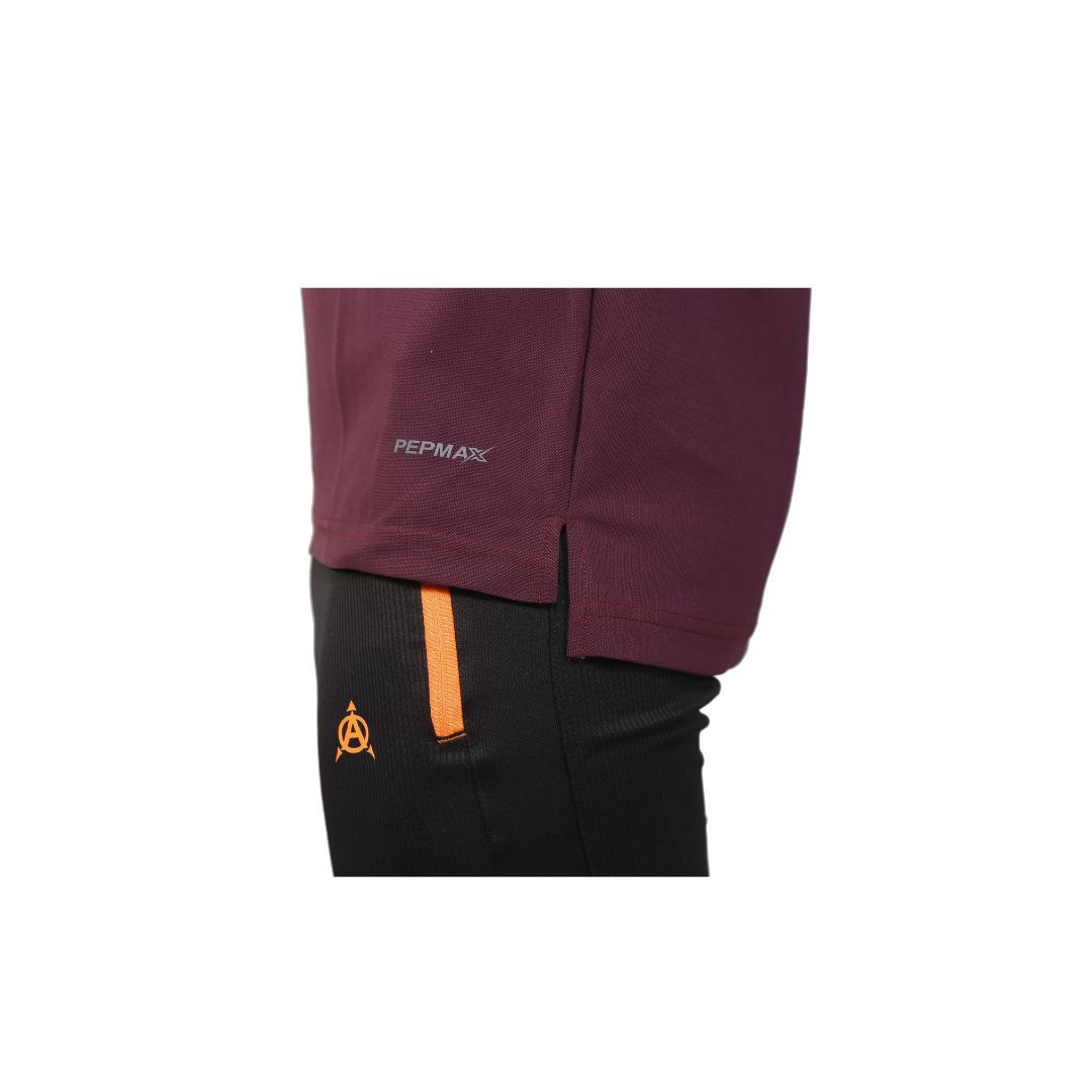 Burgundy Raglan Cutting Football jersey Set (AFJS#13)