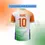 Thumbnail: Customisable Indian football jersey, name 10