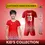 Thumbnail: Boy's customizable red soccer jersey, name, number 10, Kid's Collection