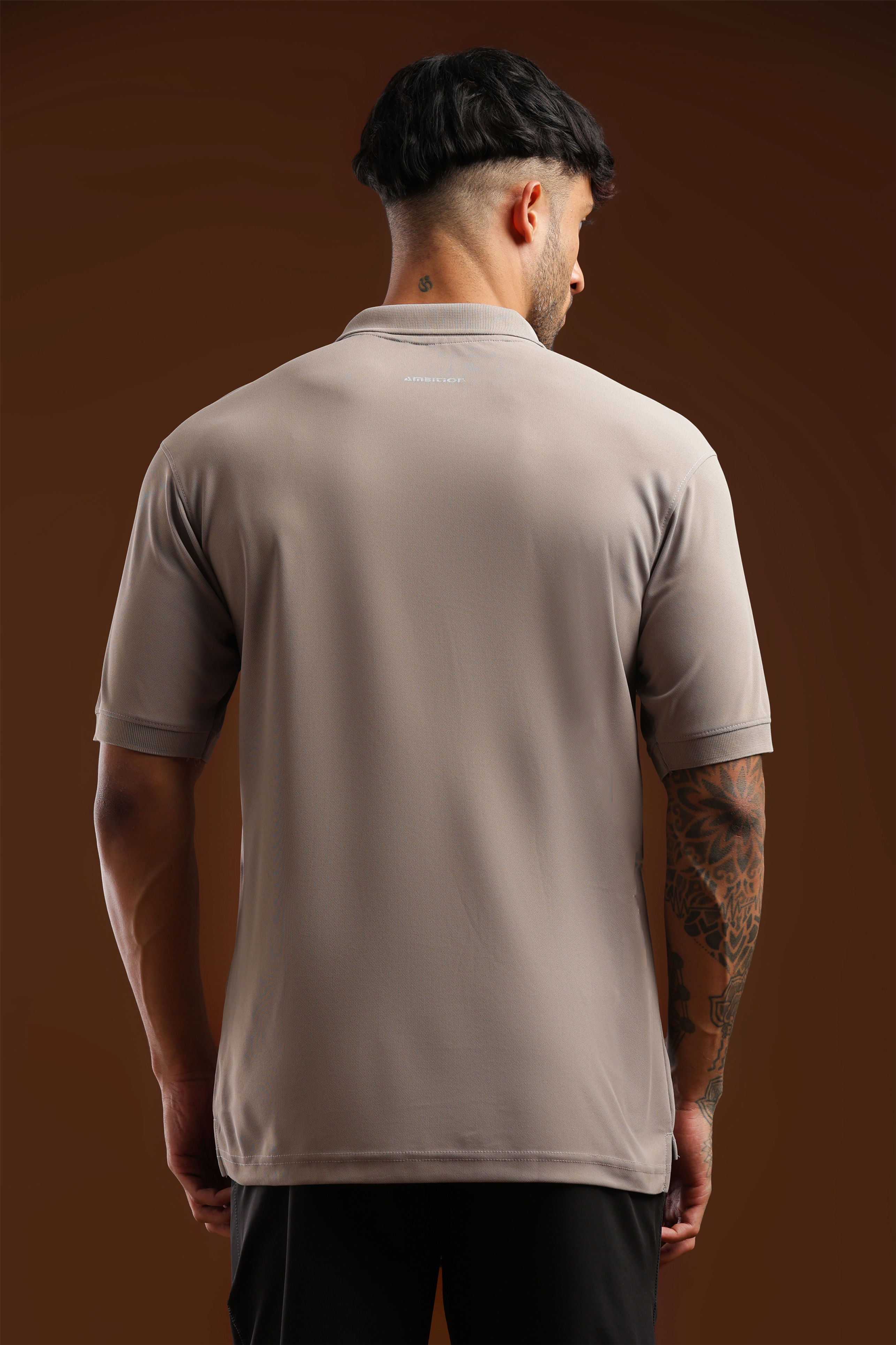 Travelling polo plain Light Gray (RI-P9)