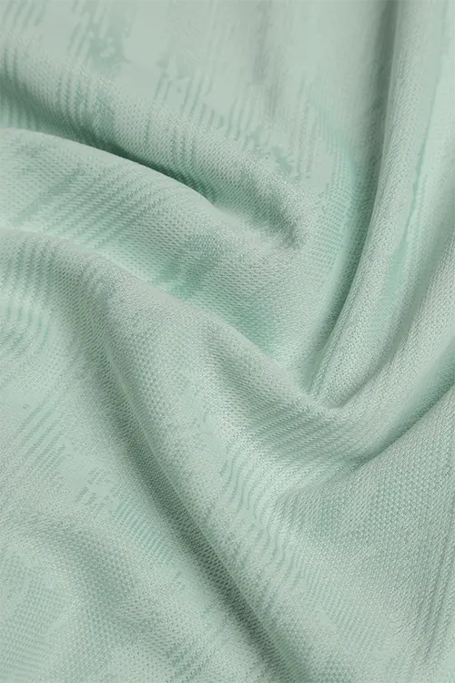 Men Jacquard Slim Fit Athlete AR-FLO Crew Neck Halfsleeve T-Shirt Mint-A422