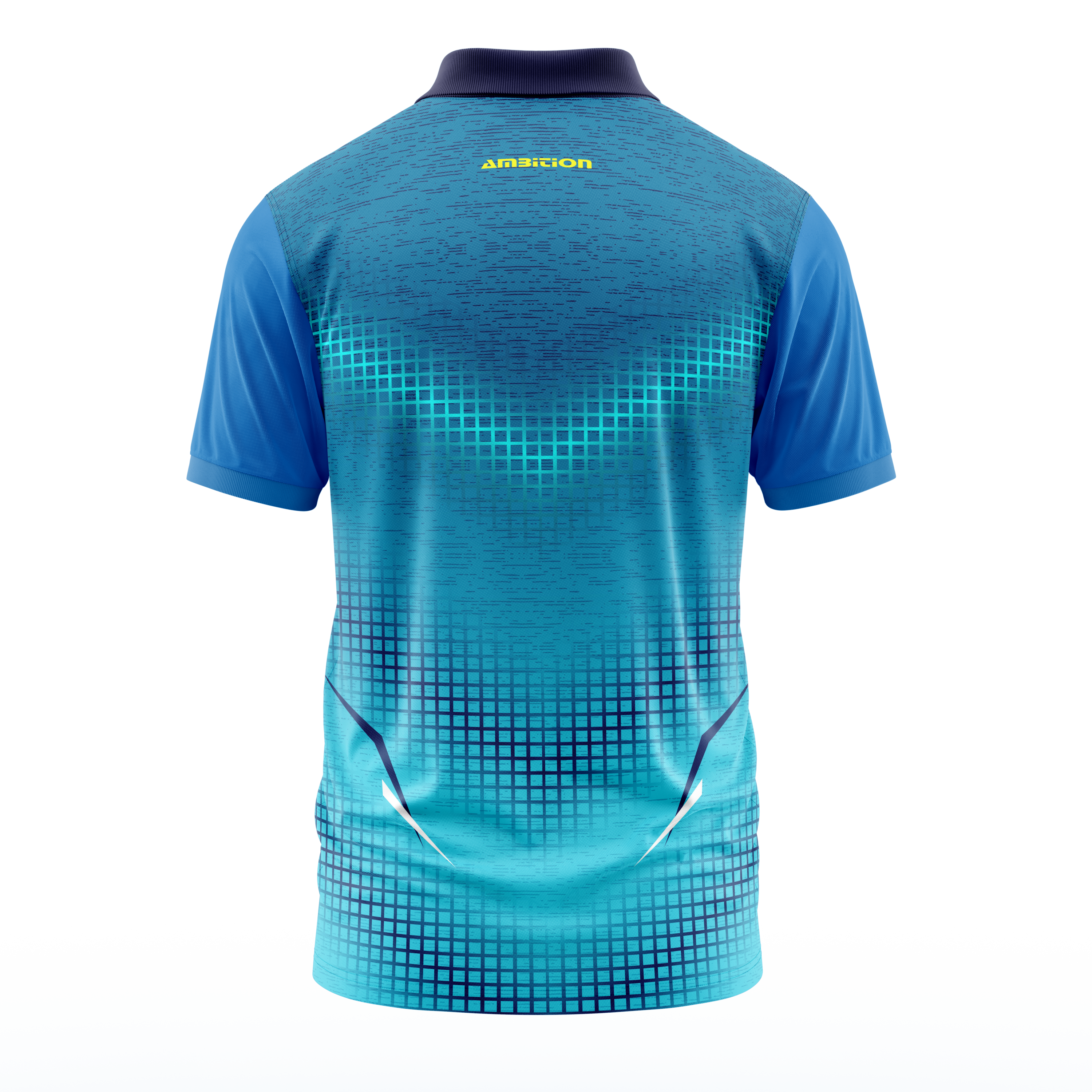 Blue Raglan-cut jersey