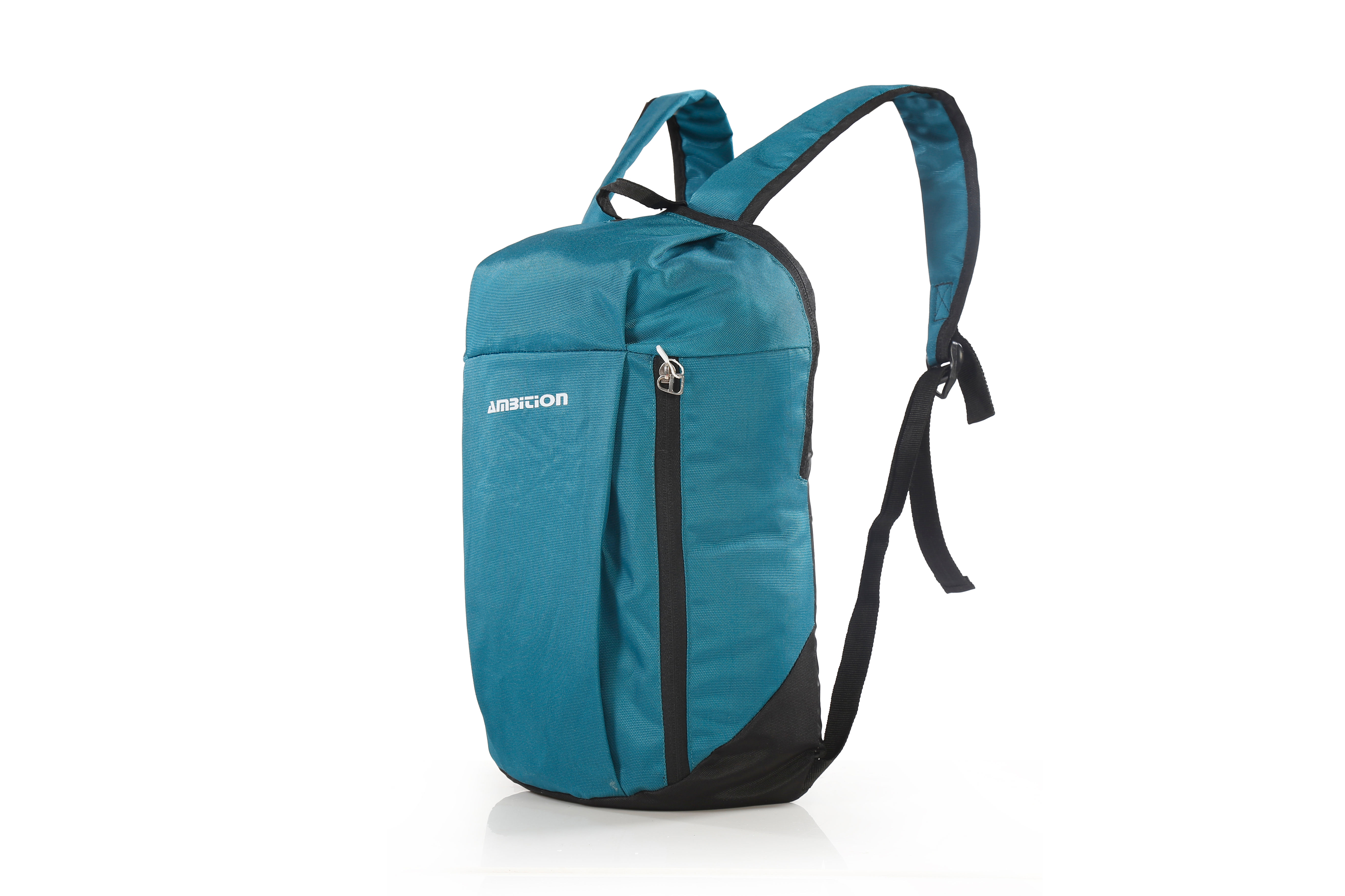 Teal and black backpack