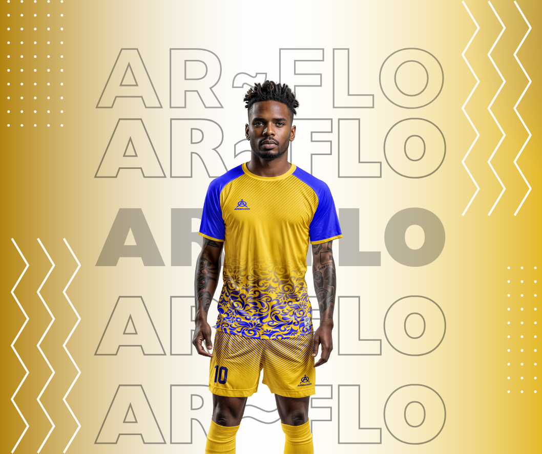 Man in AR FLO gold jersey