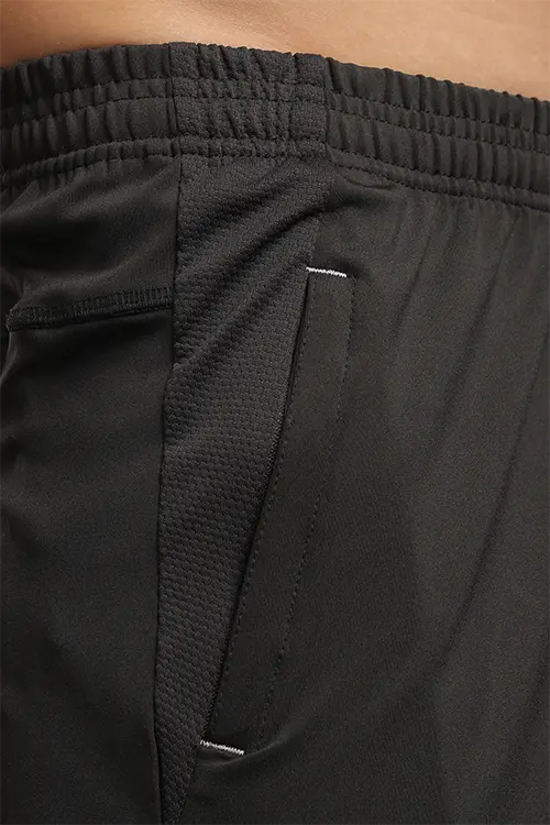 Men Spandex Relaxed Fit Gym 50 Lower Black C-T50