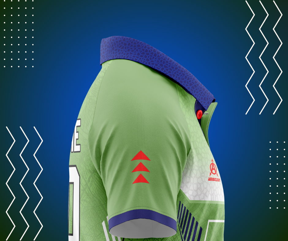 Light green football jersey design
