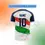 Thumbnail: Customisable Indian football jersey: name, number 10