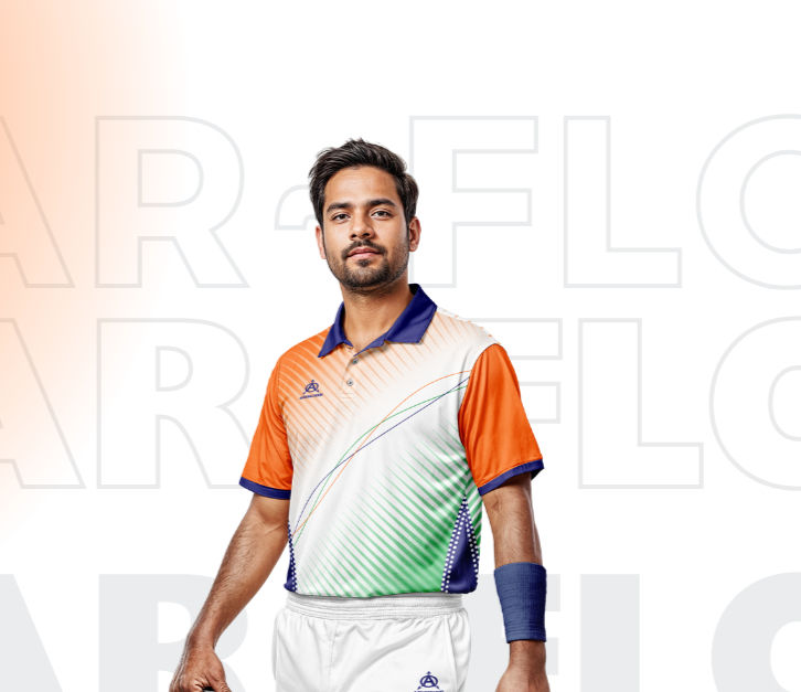 Man in Adidas India jersey