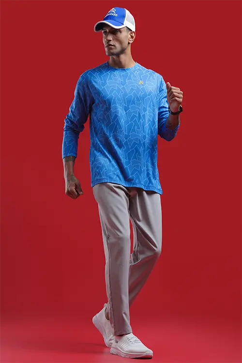 Men NS Relaxed Fit Athlete Track Pant Light Grey C-T70