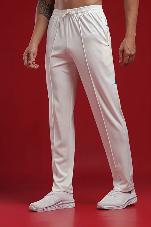 Men cricket white Trousers - CT100