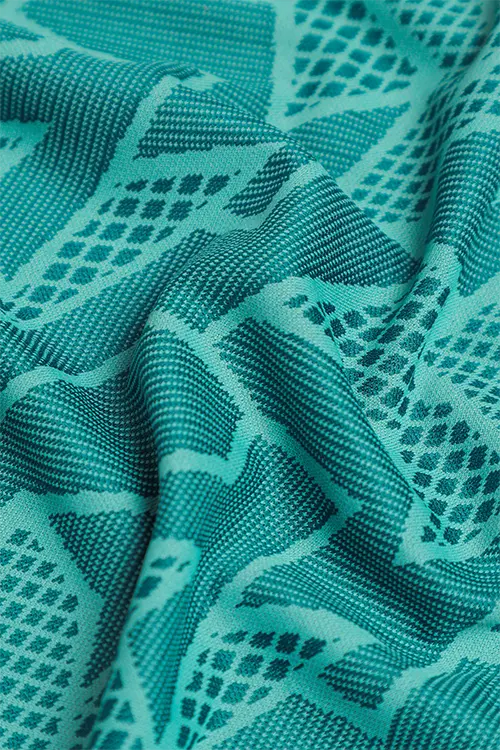 Men Jacquard Slim Fit Athlete AR-FLO Crew Neck Halfsleeve Bottle Green-C432