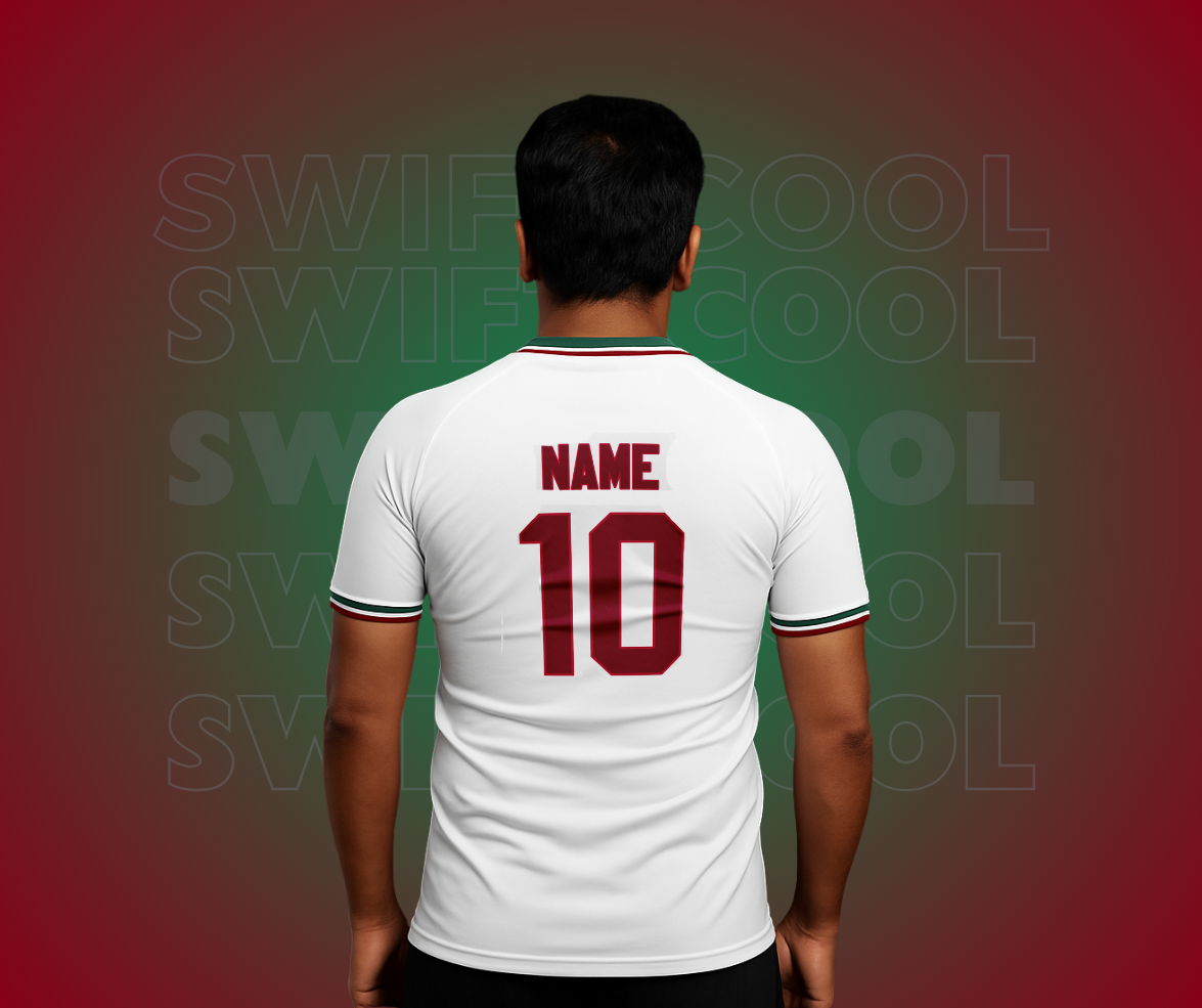 White jersey, name 10, Swifcool