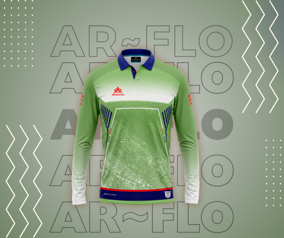Green long-sleeve jersey AR-FLO
