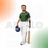 Thumbnail: Cricket player AR Flo in green jersey, holding helmet and bat