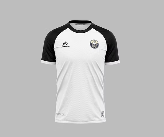 White and black football jersey