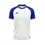 Thumbnail: White and blue football jersey, short sleeves