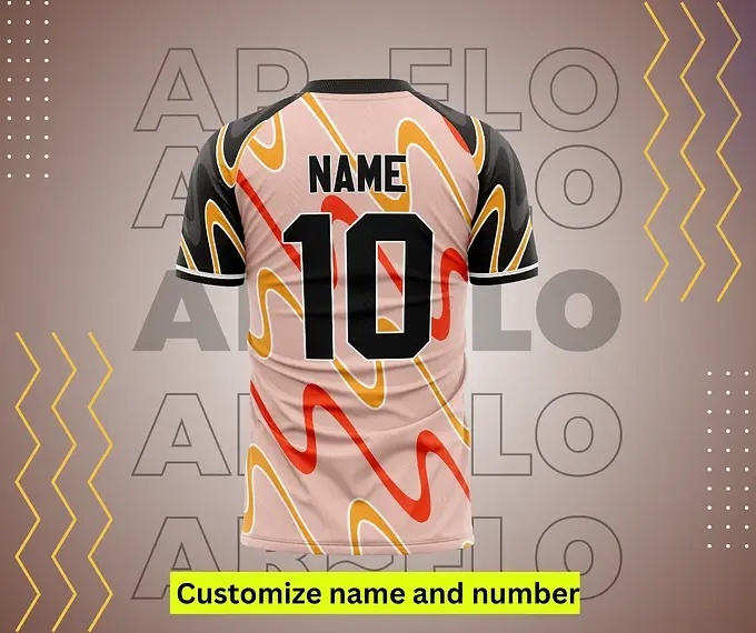 Customizable football jersey, number 10, 'Customize name and number'