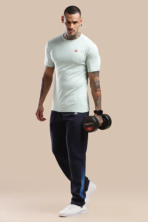 Men Regular Fit Athlete NS Lycra Track Pant Navy C-T30