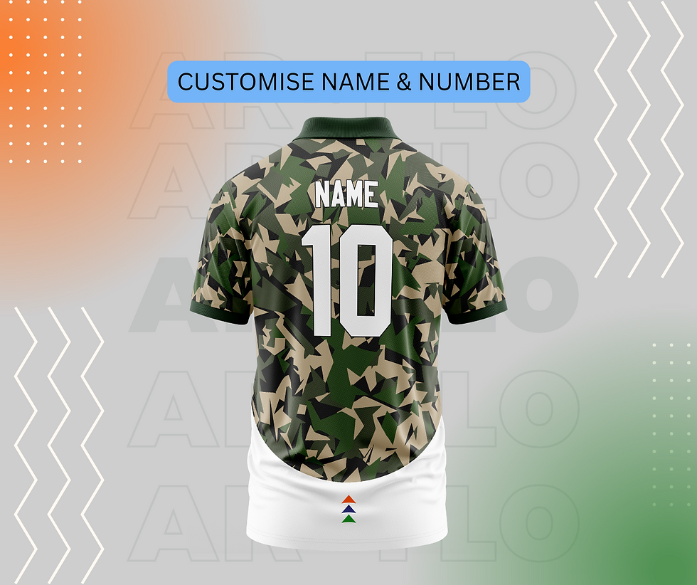 Customisable camo football jersey, Name 10