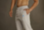 Grey athletic pants with side pocket