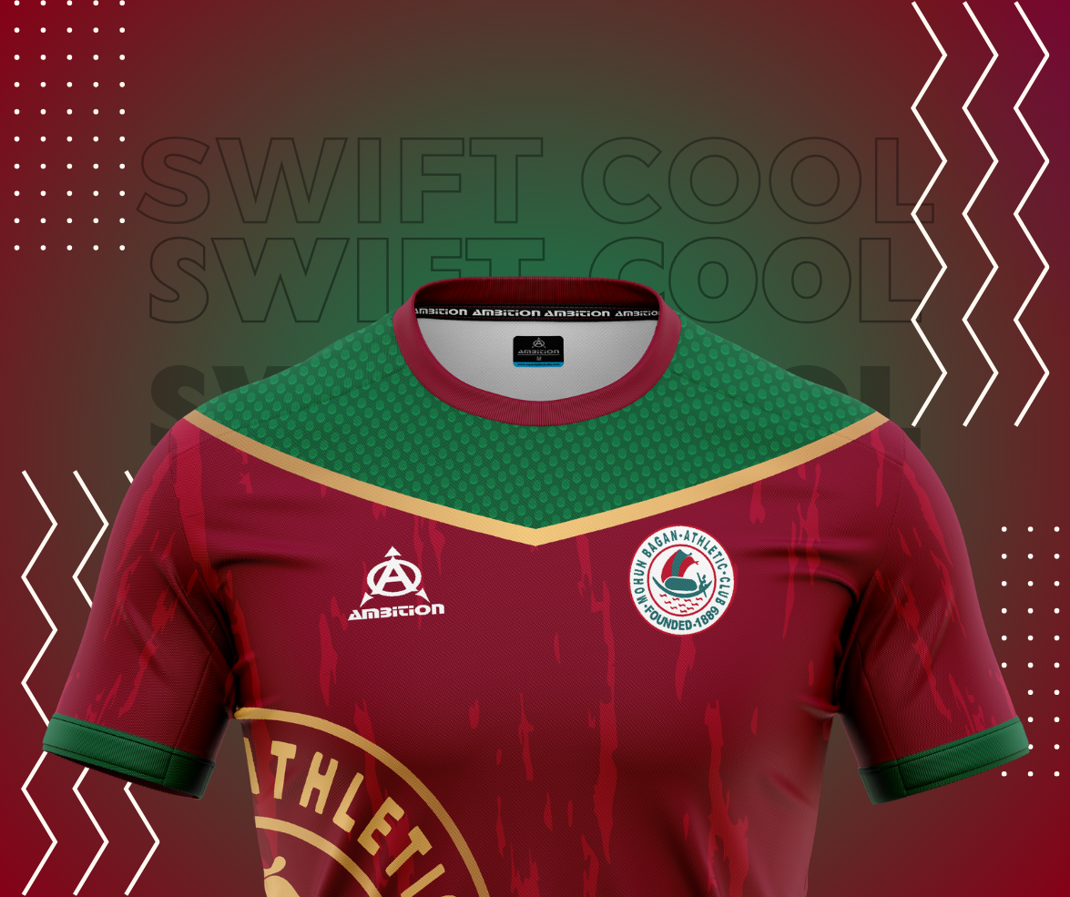 maroon Swift Cool athletic jersey