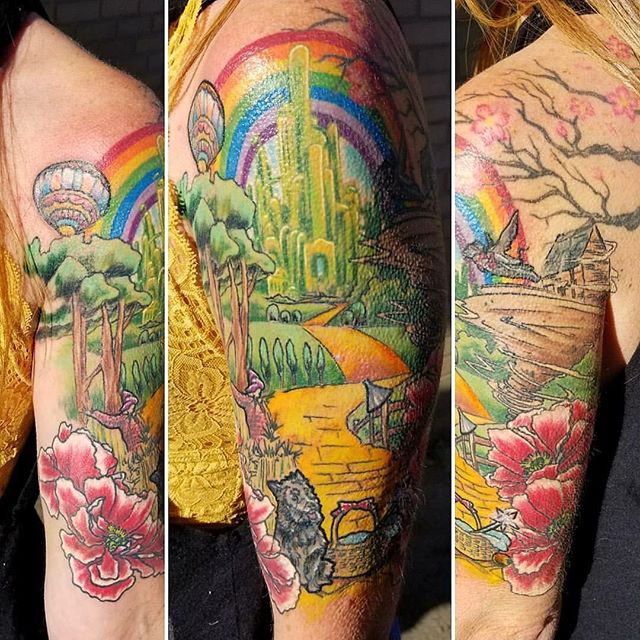 Wizard Of Oz Tattoo Sleeve Elegant Arts Tattoo