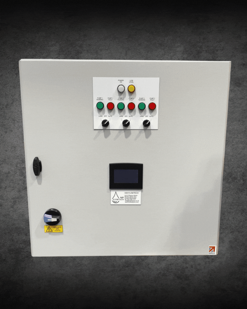 A GIF showing G&G booster set control panels