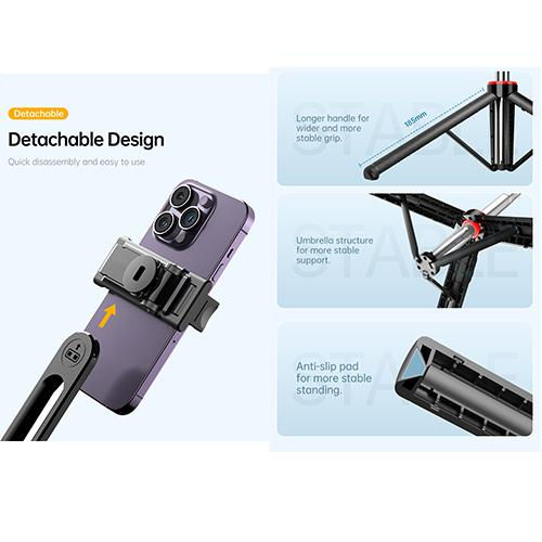Thumbnail: RADIX 15L All In One Tripod Selfie Stick Tongsis for Smartphone & Camera