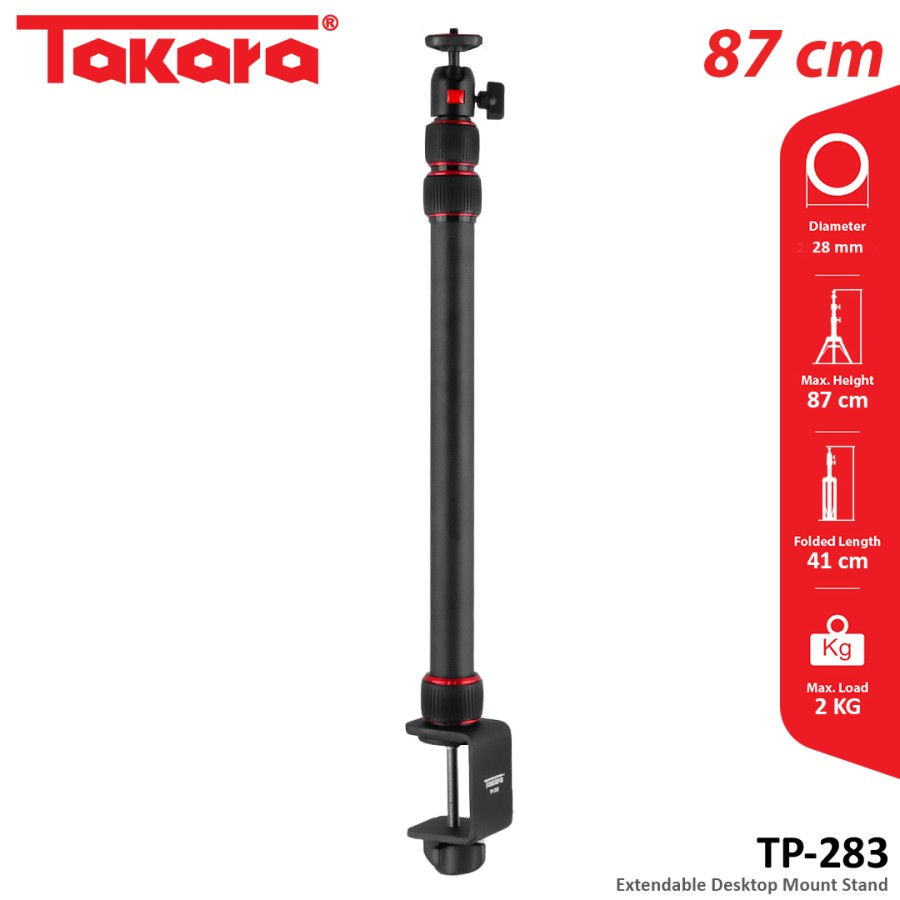 Thumbnail: TP-283 Extendable Camera Desktop Mount Table Stand
