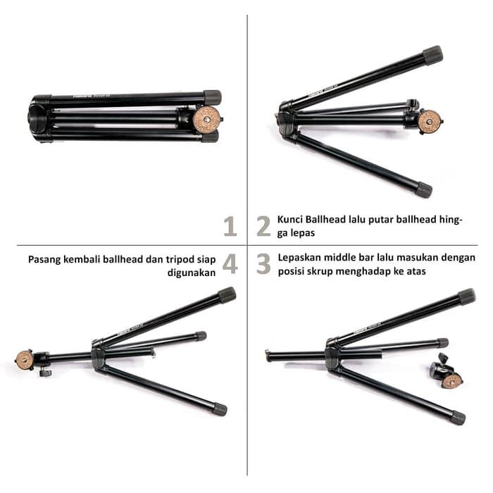 Rover 50 Light Weight Traveller Tripod for DSLR, Mirrorless, HP
