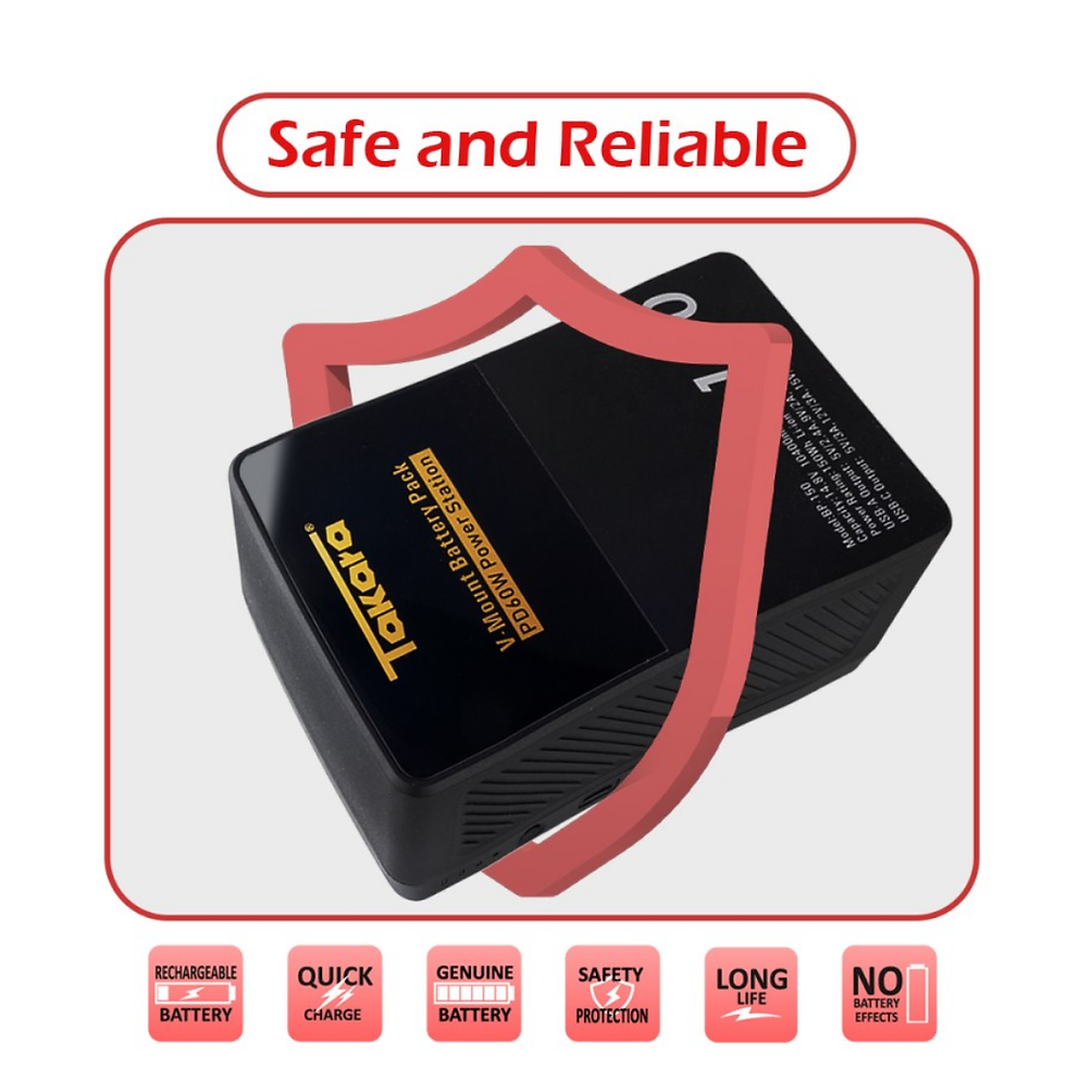 Thumbnail: BP-190 V-Mount Battery Baterai Batere with USB Type-C