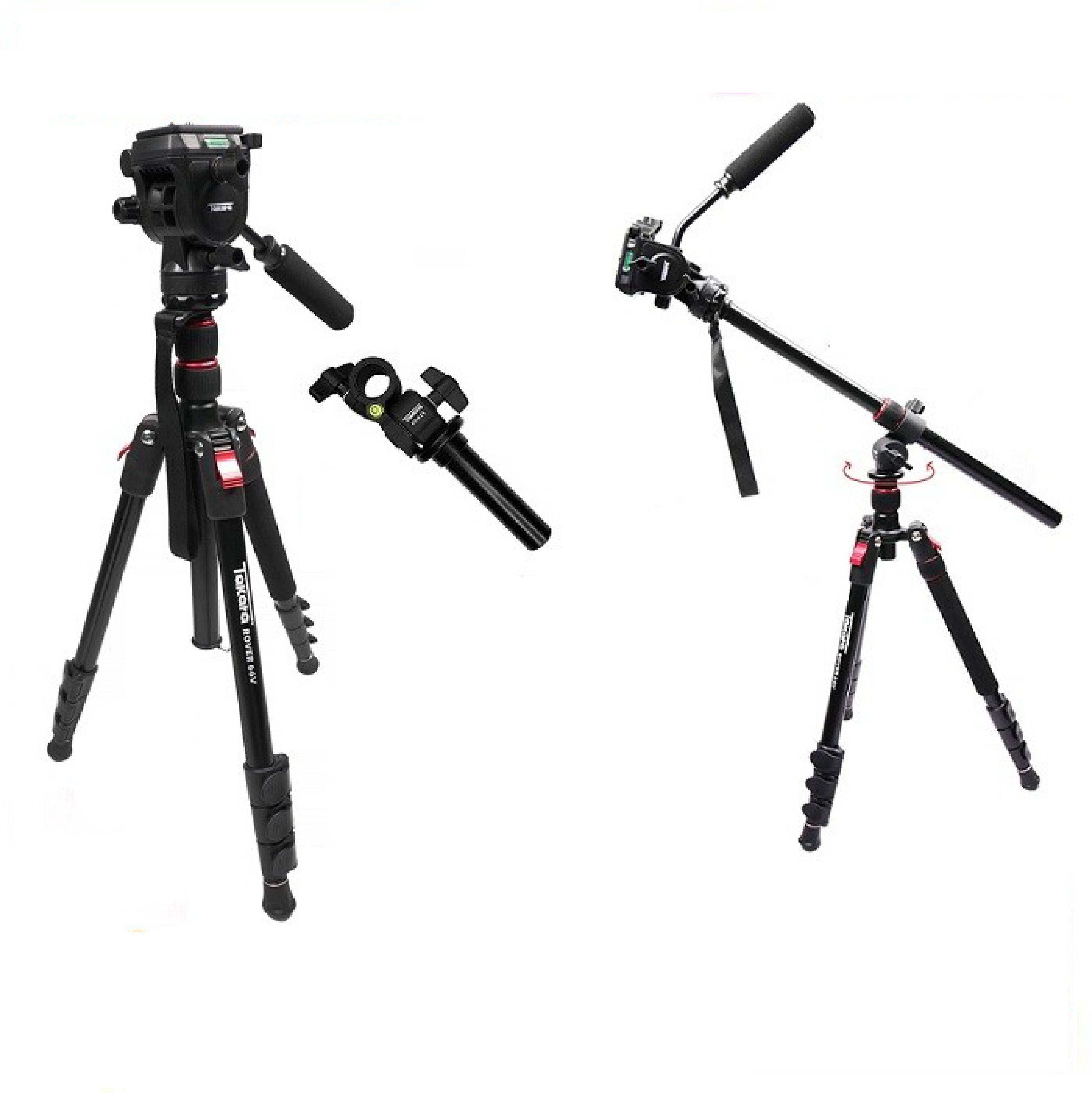 Rover 66V Fluid Head Video Tripod Monopod Kit Paket 2
