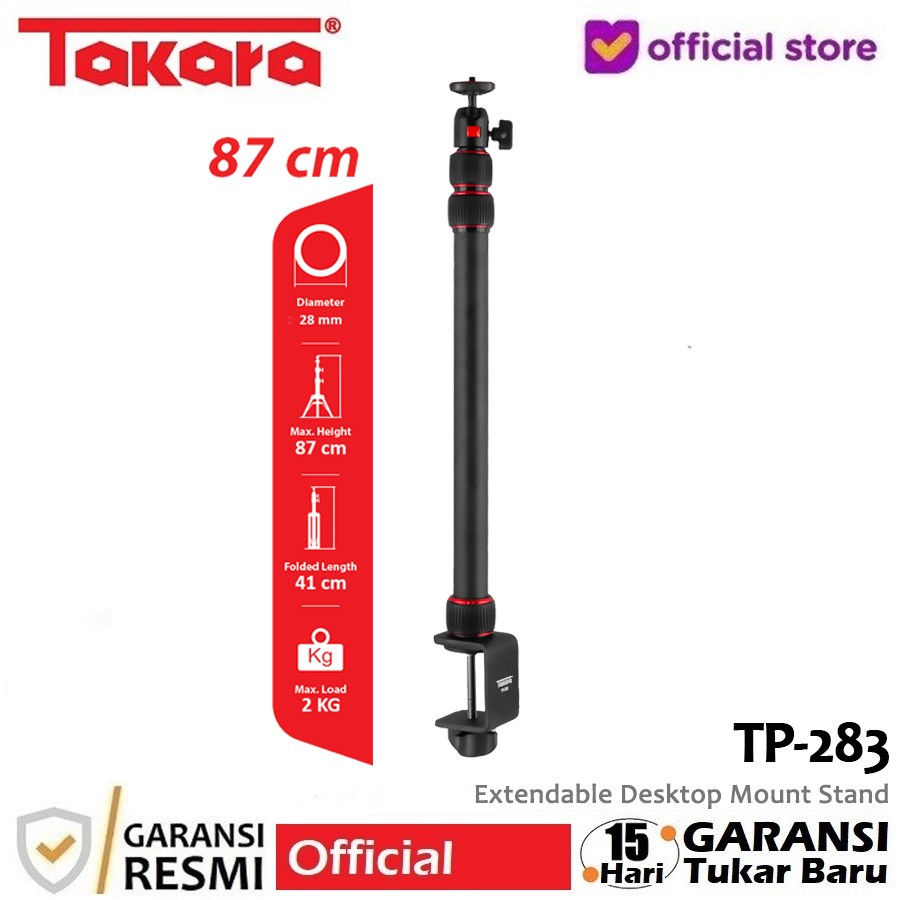 Thumbnail: TP-283 Extendable Camera Desktop Mount Table Stand