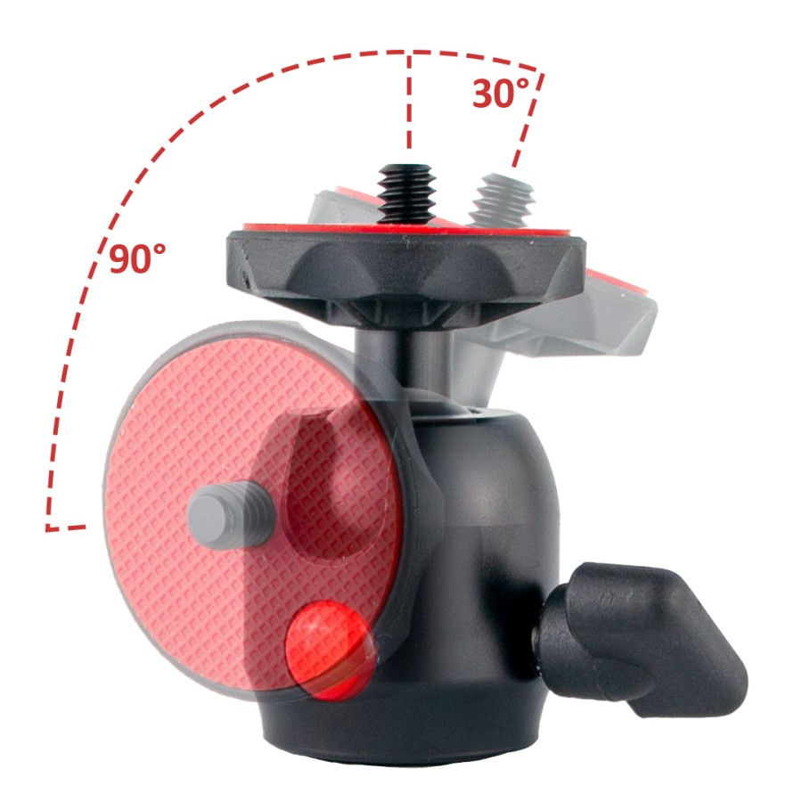 Thumbnail: BH-28 Mini Ball Head for Tripod Monopod