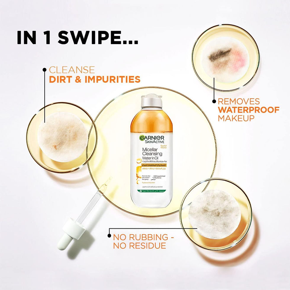 Thumbnail: Garnier Micellar Cleansing Water In Oil For Waterproof Make-up - 400ml