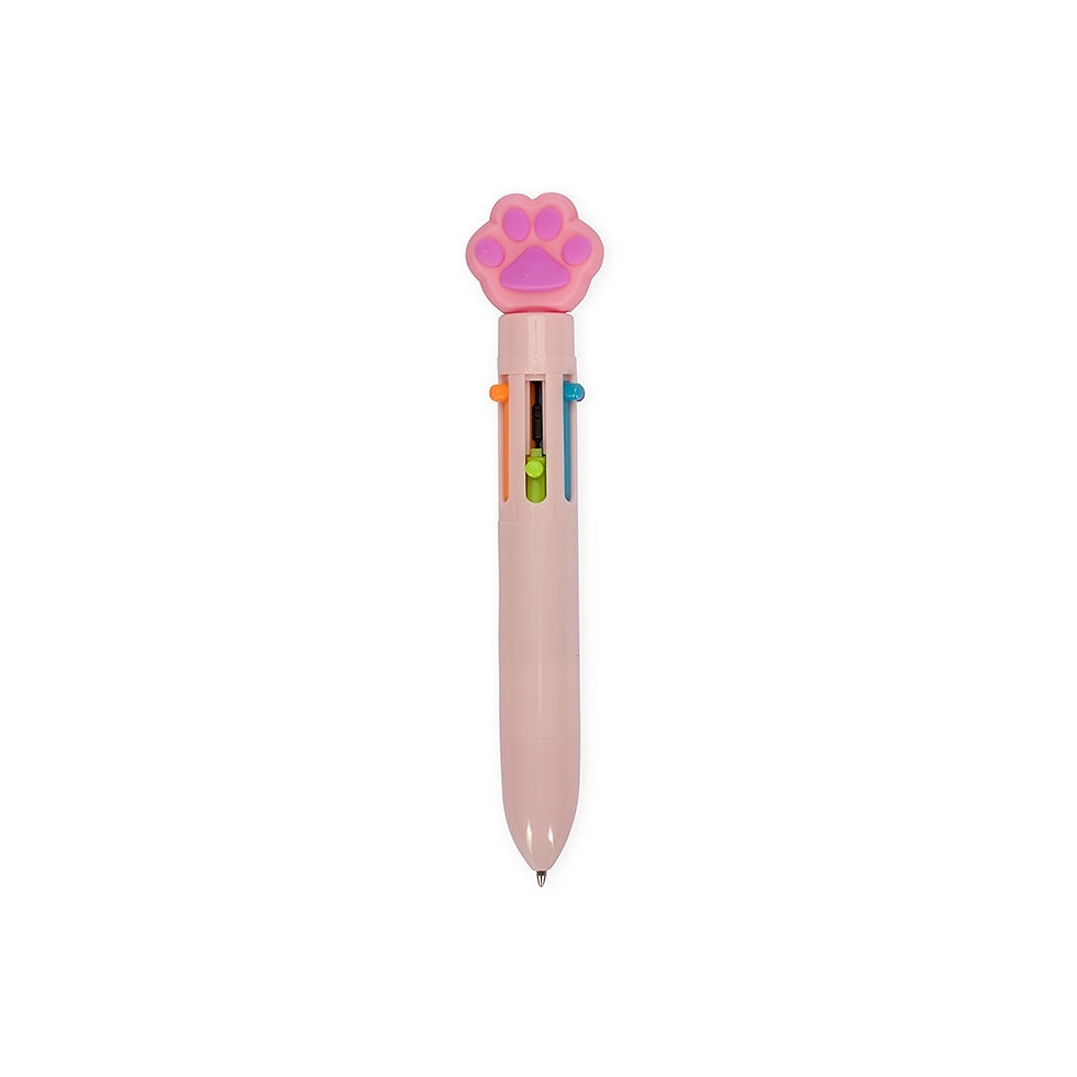 Miniatura: P$08355-COL - Caneta Plástica Patinha Multicolor