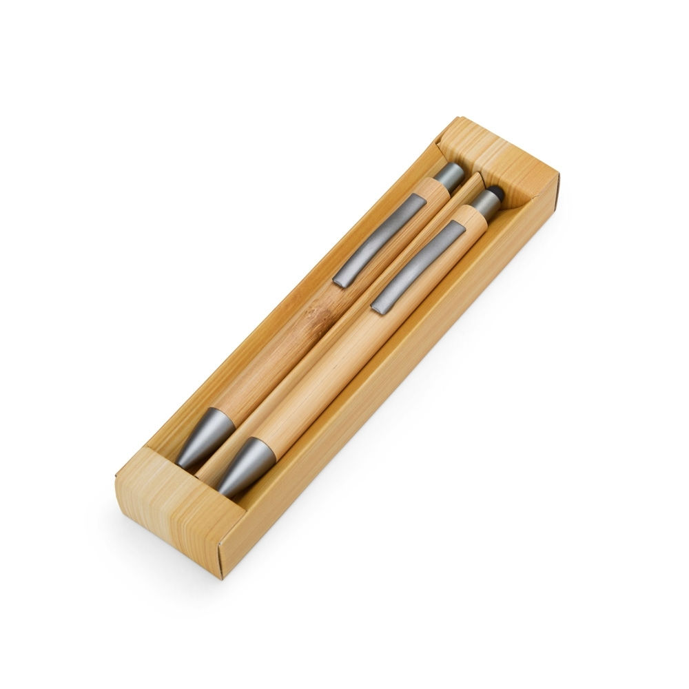 08251 - Kit Ecológico Caneta e Lapiseira Bambu