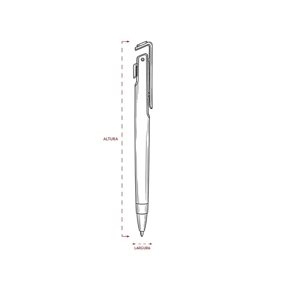 Miniatura: 12412 - Caneta Plástica com Suporte para Celular