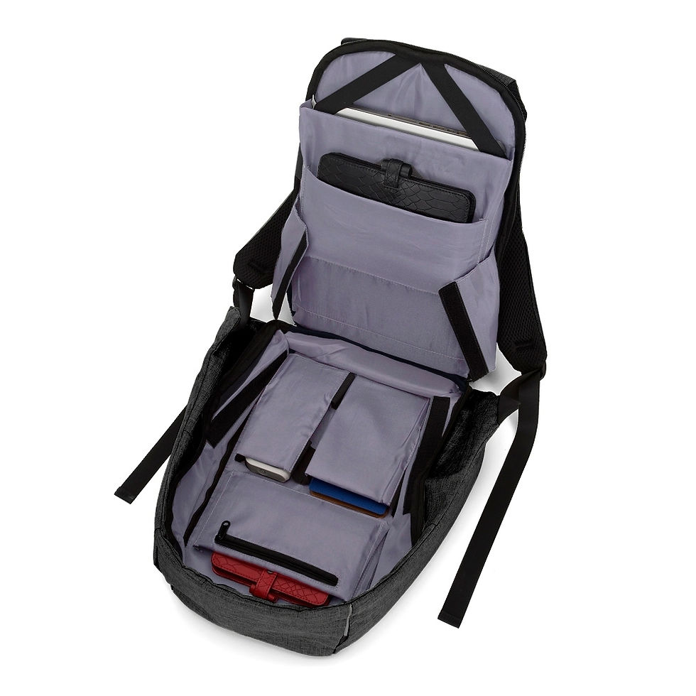 Miniatura: 14290 Mochila Poliéster Anti-Furto USB