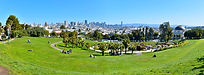 City panorama view with skyline